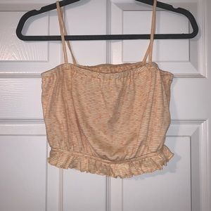 Cropped Yellow Tank Top